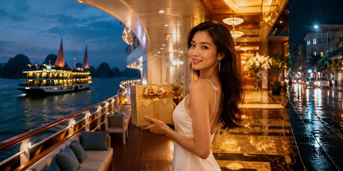 Người dùng xem kèo bóng đá trực tuyến tại vùng biển Hạ Long với phong cảnh đẹp