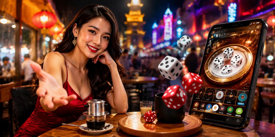 Người chơi tài xỉu xúc xắc tại TP. Hồ Chí Minh bên ly cà phê Việt Nam