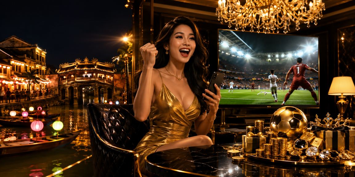 Khung cảnh chợ đêm Hội An với người dùng đăng ký nhận bonus trực tuyến tại phố cổ